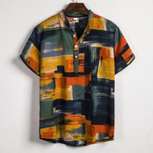 Load image into Gallery viewer, Summer Floral Loose Baggy Holiday Beach Short Sleeve Aloha Shirt for Men
