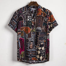 Load image into Gallery viewer, Summer Floral Loose Baggy Holiday Beach Short Sleeve Aloha Shirt for Men

