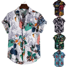 Load image into Gallery viewer, Summer Floral Loose Baggy Casual Hawaiian Holiday Beach Shirt for Men
