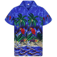 Load image into Gallery viewer, Short Sleeve Coconut Tree Printed Hawaiian Style Shirt
