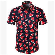 Load image into Gallery viewer, Fruit Floral Printed Blouse Hawaiian Short Sleeve Shirt for Men
