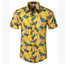 Load image into Gallery viewer, Fruit Floral Printed Blouse Hawaiian Short Sleeve Shirt for Men
