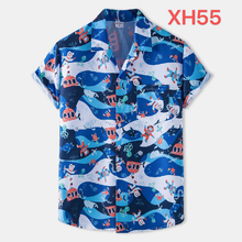 Load image into Gallery viewer, Button Down Funny Cactus Print Hawaiian Summer Short Sleeve Shirts for Men
