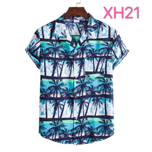 Load image into Gallery viewer, Button Down Funny Cactus Print Hawaiian Summer Short Sleeve Shirts for Men
