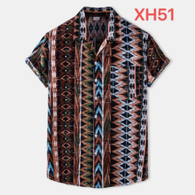 Load image into Gallery viewer, Button Down Funny Cactus Print Hawaiian Summer Short Sleeve Shirts for Men
