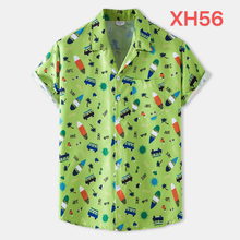 Load image into Gallery viewer, Button Down Funny Cactus Print Hawaiian Summer Short Sleeve Shirts for Men
