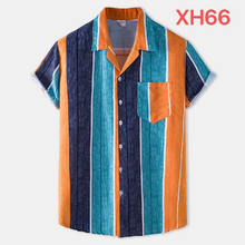 Load image into Gallery viewer, Button Down Funny Cactus Print Hawaiian Summer Short Sleeve Shirts for Men
