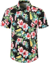 Load image into Gallery viewer, Summer Floral Loose Baggy Holiday Beach Short Sleeve Aloha Shirt for Men
