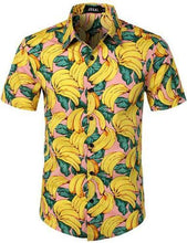Load image into Gallery viewer, Summer Floral Loose Baggy Holiday Beach Short Sleeve Aloha Shirt for Men
