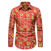 Load image into Gallery viewer, Summer Floral Loose Baggy Holiday Beach Short Sleeve Aloha Shirt for Men
