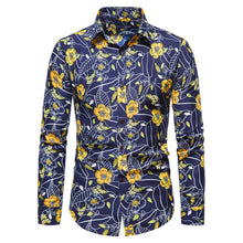 Load image into Gallery viewer, Summer Floral Loose Baggy Holiday Beach Short Sleeve Aloha Shirt for Men
