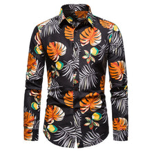 Load image into Gallery viewer, Summer Floral Loose Baggy Holiday Beach Short Sleeve Aloha Shirt for Men
