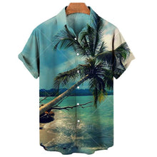 Load image into Gallery viewer, Comfortable Hawaiian Shirt Summer Beach Style Unisex Short Sleeve Shirt
