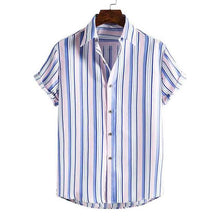 Load image into Gallery viewer, Men's Summer Short Sleeve Palm Tree Printed Button Down Aloha Shirts
