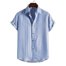 Load image into Gallery viewer, Men's Summer Short Sleeve Palm Tree Printed Button Down Aloha Shirts
