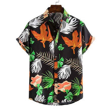 Load image into Gallery viewer, Men's Summer Short Sleeve Palm Tree Printed Button Down Aloha Shirts
