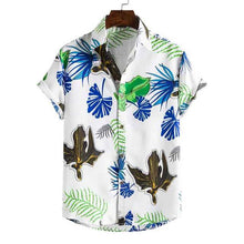 Load image into Gallery viewer, Men's Summer Short Sleeve Palm Tree Printed Button Down Aloha Shirts
