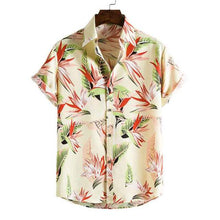 Load image into Gallery viewer, Men's Summer Short Sleeve Palm Tree Printed Button Down Aloha Shirts
