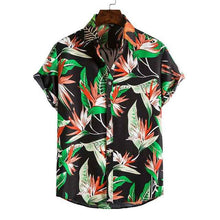 Load image into Gallery viewer, Men's Summer Short Sleeve Palm Tree Printed Button Down Aloha Shirts
