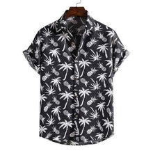 Load image into Gallery viewer, Men's Summer Short Sleeve Palm Tree Printed Button Down Aloha Shirts
