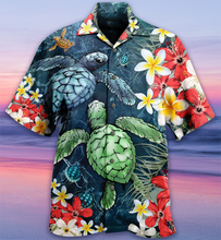Load image into Gallery viewer, New Hawaiian Beach 3D Print Short Sleeve Shirt for Men
