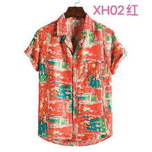 Load image into Gallery viewer, Men's Vintage Summer Hawaiian Short Sleeve Shirt
