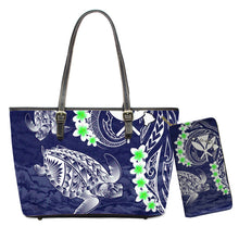 Load image into Gallery viewer, Polynesian 2pcs Set Hawaiian Tribe Floral Printed Shoulder Bag And Purse
