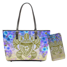 Load image into Gallery viewer, Polynesian 2pcs Set Hawaiian Tribe Floral Printed Shoulder Bag And Purse
