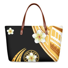 Load image into Gallery viewer, Vintage Hawaiian Style Polynesian Tribal Stripe Design Luxury Handbag
