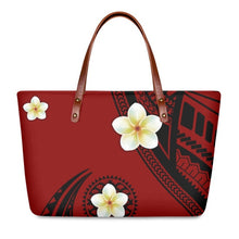 Load image into Gallery viewer, Vintage Hawaiian Style Polynesian Tribal Stripe Design Luxury Handbag

