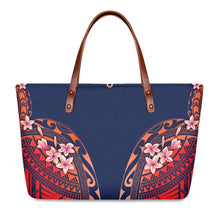 Load image into Gallery viewer, Vintage Hawaiian Style Polynesian Tribal Stripe Design Luxury Handbag
