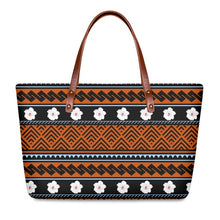 Load image into Gallery viewer, Vintage Hawaiian Style Polynesian Tribal Stripe Design Luxury Handbag
