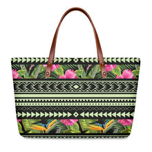 Load image into Gallery viewer, Vintage Hawaiian Style Polynesian Tribal Stripe Design Luxury Handbag
