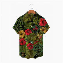 Load image into Gallery viewer, Flowers Summer Fashion Plant Print Men's Short Sleeve Hawaiian/Aloha Shirt
