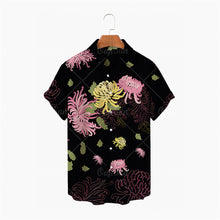 Load image into Gallery viewer, Flowers Summer Fashion Plant Print Men's Short Sleeve Hawaiian/Aloha Shirt
