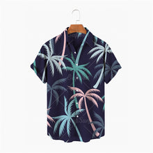 Load image into Gallery viewer, Flowers Summer Fashion Plant Print Men's Short Sleeve Hawaiian/Aloha Shirt
