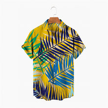 Load image into Gallery viewer, Flowers Summer Fashion Plant Print Men's Short Sleeve Hawaiian/Aloha Shirt
