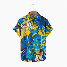 Load image into Gallery viewer, Fashion Men's Color Printed Beach Aloha/Hawaiian Short Sleeve Shirt
