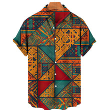 Load image into Gallery viewer, Summer New Vintage Print Custom Pattern Tops Short Sleeves 3D Style Hawaiian Men's Shirts
