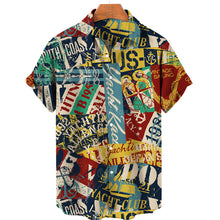 Load image into Gallery viewer, Vintage Summer Style 3D Print Cropped Flap Loose Hawaiian Fashion Shirt Unisex
