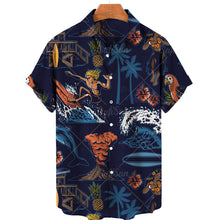 Load image into Gallery viewer, Vintage Summer Style 3D Print Cropped Flap Loose Hawaiian Fashion Shirt Unisex
