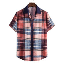 Load image into Gallery viewer, Men's Harajuku Short Sleeve Vintage Hawaiian Beach Shirts for Men
