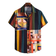 Load image into Gallery viewer, Men's Harajuku Short Sleeve Vintage Hawaiian Beach Shirts for Men

