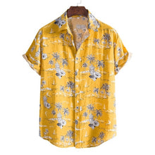 Load image into Gallery viewer, Men's Harajuku Short Sleeve Vintage Hawaiian Beach Shirts for Men
