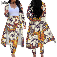 Load image into Gallery viewer, Tropical Hibiscus Flower Tapa Tribal Tattoo Brand Design Women 2 Piece Outfits
