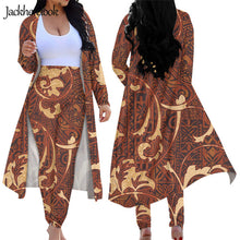 Load image into Gallery viewer, Hawaiian Style Tapa Fabric Patchwork Print 2 Piece Set for Women
