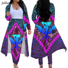 Load image into Gallery viewer, Hawaiian Maps Design Long Sleeve Open Front Cardigan Cover Up and High Waisted Pants Set
