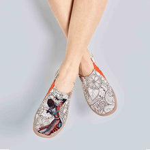 Load image into Gallery viewer, Women's Retro Sports Black Pearl Exotic Style Canvas Travel Shoes
