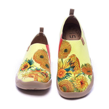 Load image into Gallery viewer, Women's Canvas Slip On Floral Knit Art Painted French Style Shoes
