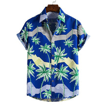 Load image into Gallery viewer, Beach Floral Shirts Hipster Palm Tree Print Short Sleeve Hawaiian/Aloha Shirt for Men
